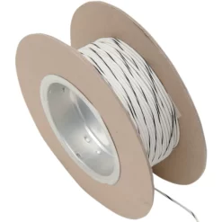 Namz - 18-Gauge OEM Color Wire 100' Length - White/Black