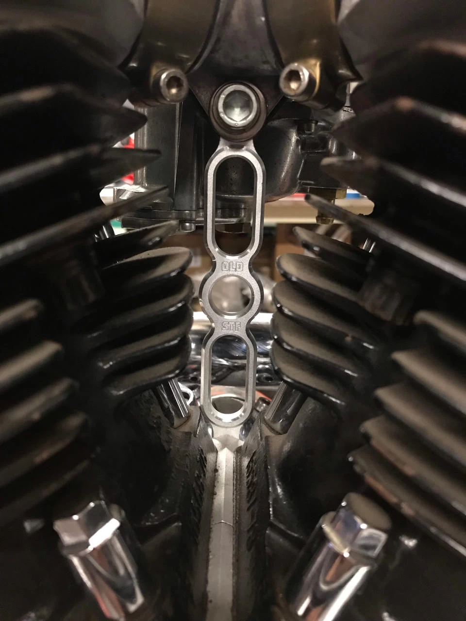 Old-STF Cycle - Carb Support Bracket Fits '66-'84 Shovelhead 3 Old-STF Cycle - Carb Support Bracket Fits '66-'84 Shovelhead - Image 3