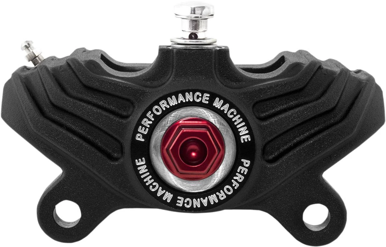 Performance Machine - 4 Piston "Vintage" Rear Caliper (125 X 4R) - Black Ops™ 1 Performance Machine - 4 Piston "Vintage" Rear Caliper (125 X 4R) - Black Ops™