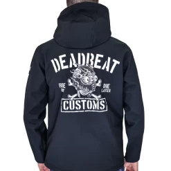 Deadbeat Customs - Ride Now Die Later Poly-Tech Soft Shell Jacket -Next stop, Motorcycle riding. poly jacket 1 64072.1701381833
