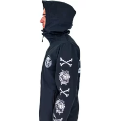 Deadbeat Customs - Ride Now Die Later Poly-Tech Soft Shell Jacket -Next stop, Motorcycle riding. poly jacket side 09159.1701452382