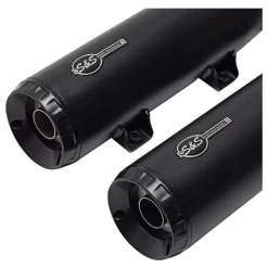 S&S - Race Only Grand National Slip-On Mufflers Fits '19-'23 Scout Models - Black -Next stop, Motorcycle riding. sands cycle sands race only grand national slip on mufflers fits 19 23 scout models black 15338.1698259152