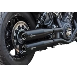 S&S - Race Only Grand National Slip-On Mufflers Fits '19-'23 Scout Models - Black -Next stop, Motorcycle riding. sands cycle sands race only grand national slip on mufflers fits 19 23 scout models black 35423.1698260169