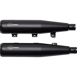 S&S - Race Only Grand National Slip-On Mufflers Fits '19-'23 Scout Models - Black -Next stop, Motorcycle riding. sands cycle sands race only grand national slip on mufflers fits 19 23 scout models black 56365.1698260061