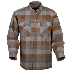 Scorpion Covert Reinforced Moto Flannel Shirt -Brown/Grey- 2XL (Open Box)