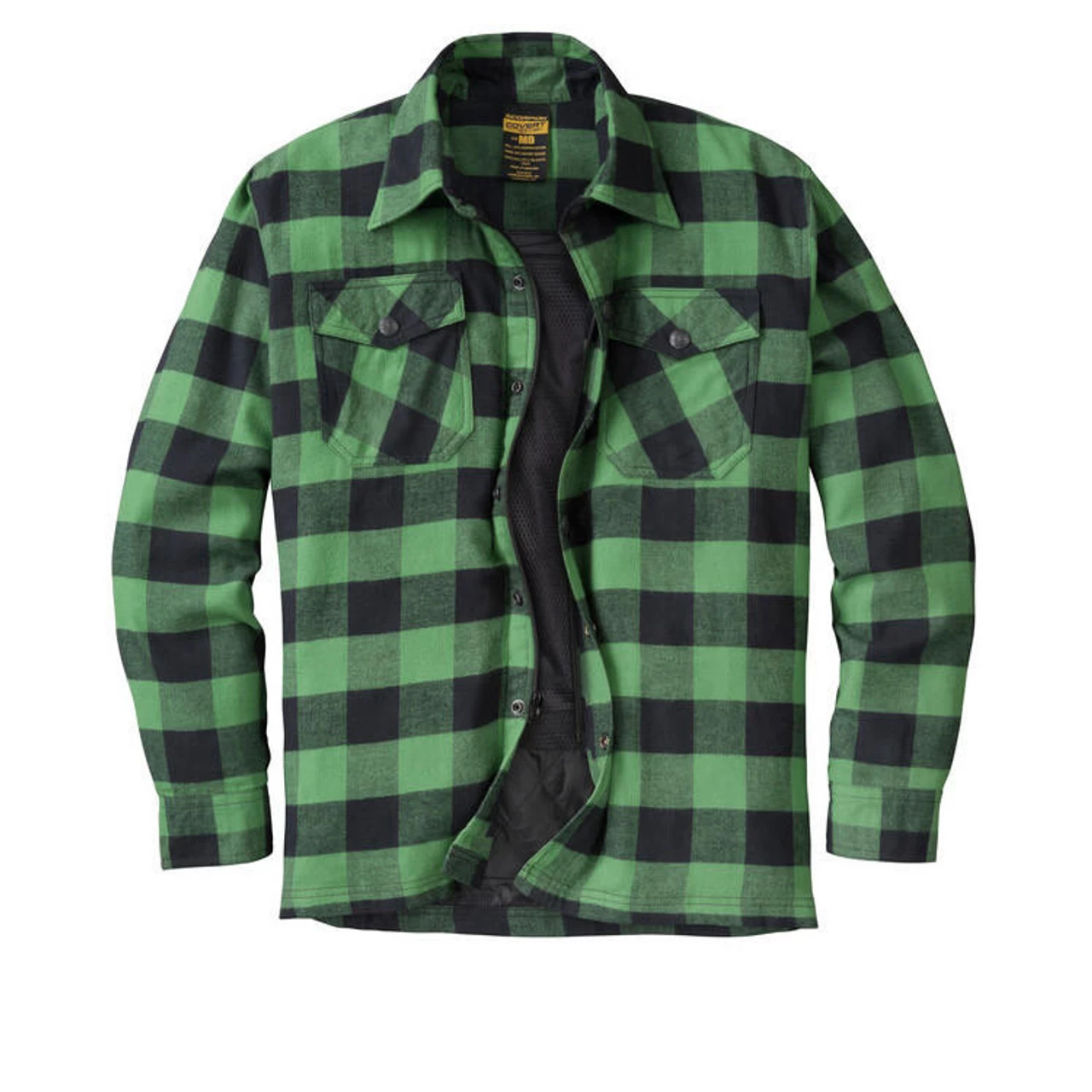 Scorpion Covert Reinforced Moto Flannel Shirt - Green/Black 1 Scorpion Covert Reinforced Moto Flannel Shirt - Green/Black