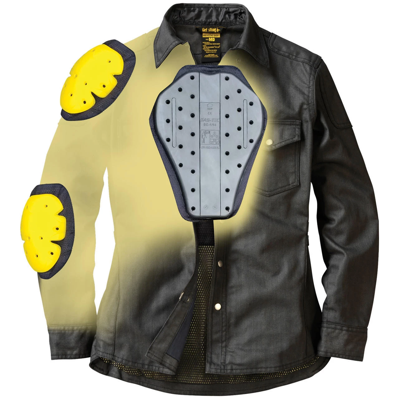 Scorpion - Women's Black Covert Wax Riding Shirt 4 Scorpion - Women's Black Covert Wax Riding Shirt - Image 4