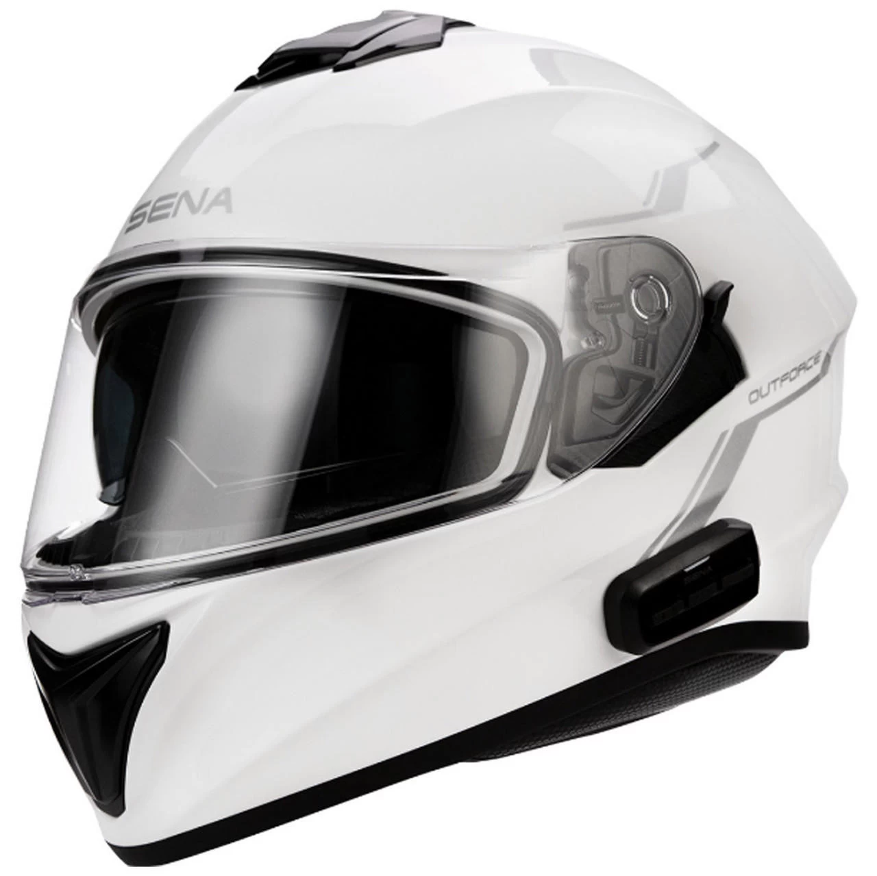 SENA - Glossy White OutForce Helmet 1 SENA - Glossy White OutForce Helmet