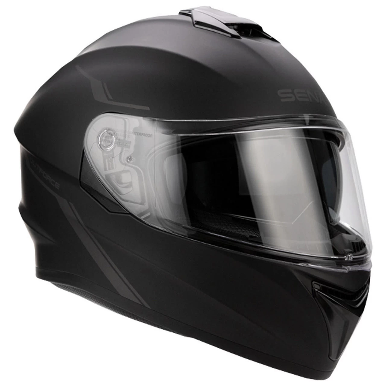 SENA - Matte Black OutForce Helmet 2 SENA - Matte Black OutForce Helmet - Image 2