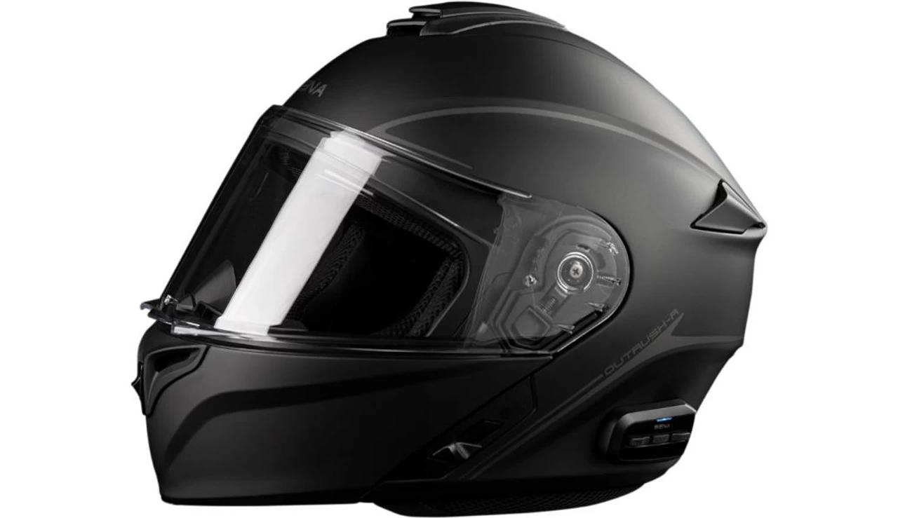 SENA - Outrush R Modular Bluetooth Helmet - Black 2 SENA - Outrush R Modular Bluetooth Helmet - Black - Image 2