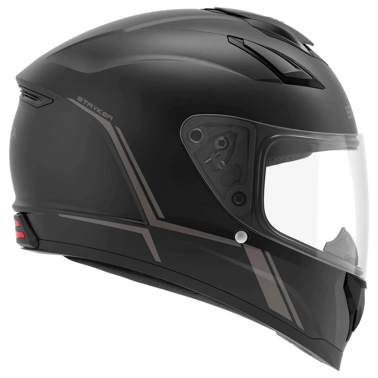 SENA - Stryker Full Face Helmet W/ Mesh Intercom - Matte Black 4 SENA - Stryker Full Face Helmet W/ Mesh Intercom - Matte Black - Image 4