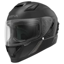 SENA - Stryker Full Face Helmet W/ Mesh Intercom - Matte Black