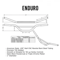 TC Bros Choppers - 1" Dimpled Enduro Handlebars - Black 8 TC Bros Choppers - 1" Dimpled Enduro Handlebars - Black -Next stop, Motorcycle riding. tc bros choppers 1 dimpled enduro handlebars black 69346.1690490160
