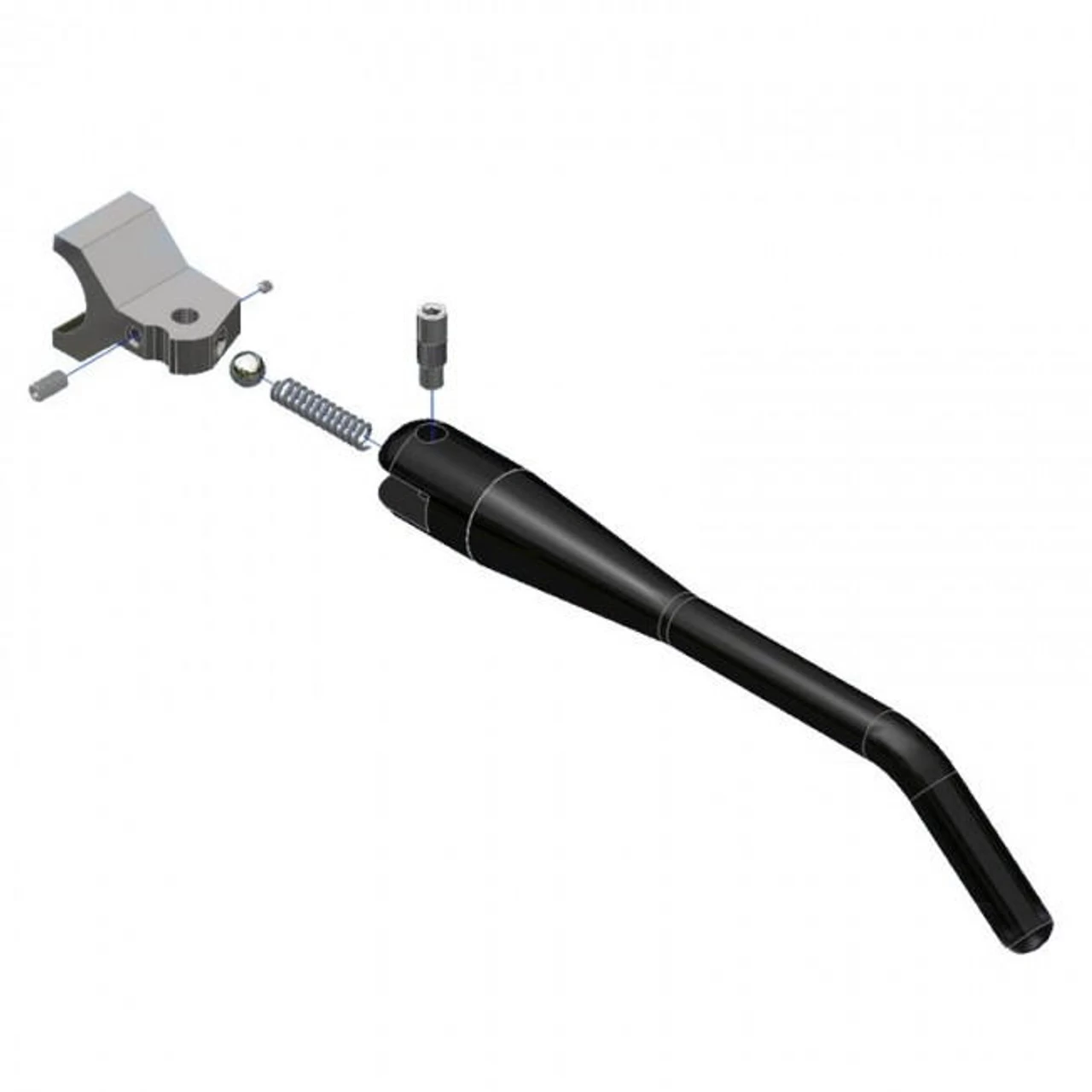 TC Bros Choppers - Black Weld-On Kick Stand 1" Frame Tubing 5 TC Bros Choppers - Black Weld-On Kick Stand 1" Frame Tubing - Image 5