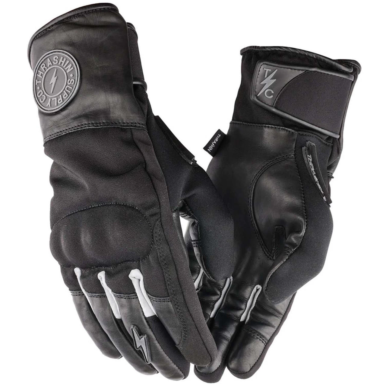 Thrashin Supply - Black Mission Waterproof Gloves 1 Thrashin Supply - Black Mission Waterproof Gloves