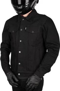 Thrashin Supply Co. - Highway V2 Denim Riding Jacket - Black