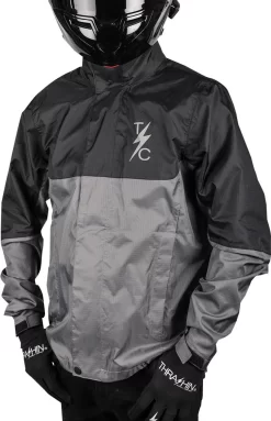 Thrashin Supply Co. - Waterproof Mission Windbreaker - Gray/Black