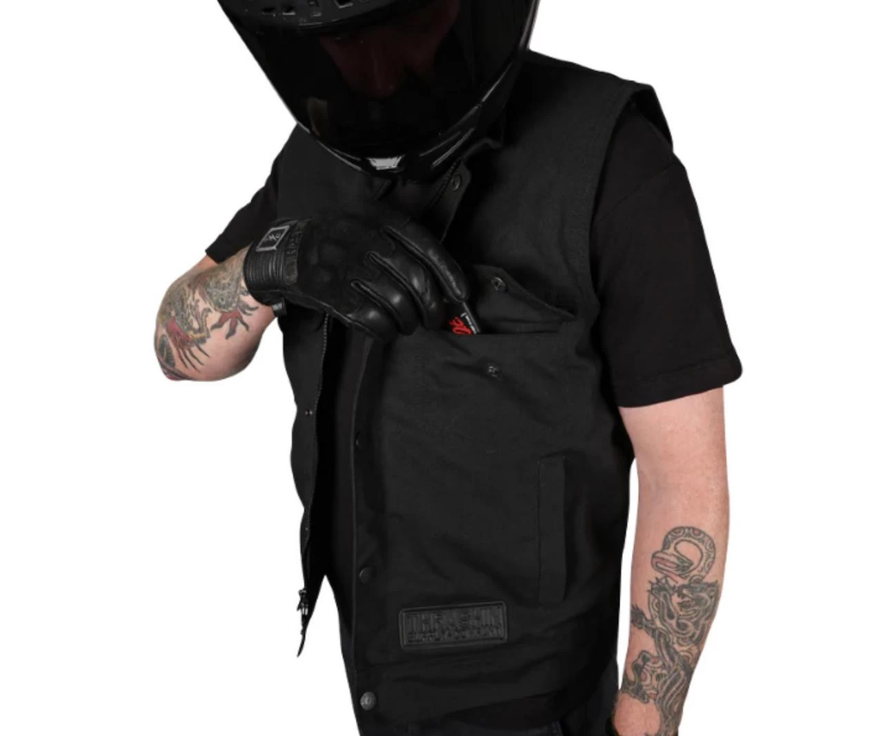 Thrashin Supply - Nightrider V2 Riding Vest - Black 5 Thrashin Supply - Nightrider V2 Riding Vest - Black - Image 5