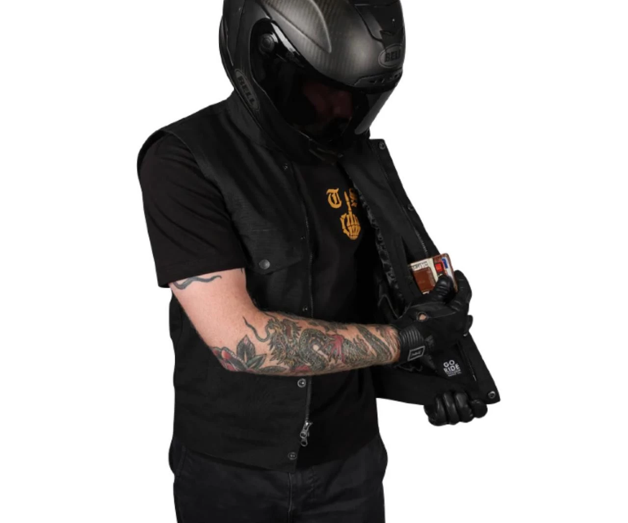 Thrashin Supply - Nightrider V2 Riding Vest - Black 2 Thrashin Supply - Nightrider V2 Riding Vest - Black - Image 2