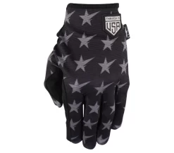 Thrashin Supply - Stars & Bolts Stealth Gloves - Black/Gray -Next stop, Motorcycle riding. thrashin supply stars and bolts stealth gloves blackgray 36472.1690315993