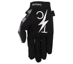 Thrashin Supply - Stars & Bolts Stealth Gloves - Black/Gray -Next stop, Motorcycle riding. thrashin supply stars and bolts stealth gloves blackgray 81788.1690315410