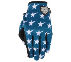 Thrashin Supply - Stars & Bolts Stealth Gloves - Red/White/Blue -Next stop, Motorcycle riding. thrashin supply stars and bolts stealth gloves redwhiteblue 71826.1690316316