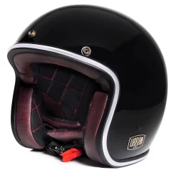 Urban Helmets Open Face 3/4 Tracer Blackout Helmet