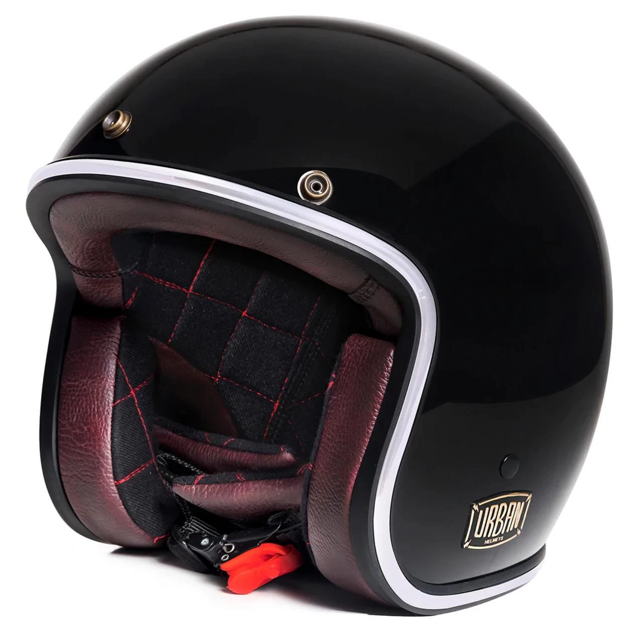 Urban Helmets Open Face 3/4 Tracer Blackout Helmet 1 Urban Helmets Open Face 3/4 Tracer Blackout Helmet