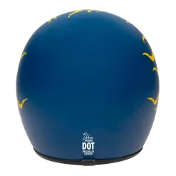 Urban Helmets - Urban Tracer Flame Blue Yellow Vintage Helmet -Next stop, Motorcycle riding. urban helmets urban tracer flame blue yellow vintage helmet 48410.1690482089