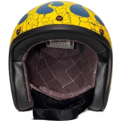 Urban Helmets - Urban Tracer Flame Blue Yellow Vintage Helmet -Next stop, Motorcycle riding. urban helmets urban tracer flame blue yellow vintage helmet 52834.1690483679
