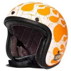 Urban Helmets - Urban Tracer Flame Orange White Vintage Helmet