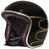 Urban Helmets - Urban Tracer Gold Wing Black Vintage Helmet - Large