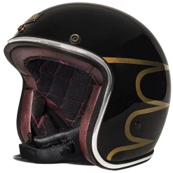 Urban Helmets - Urban Tracer Gold Wing Black Vintage Helmet - Large