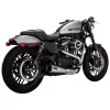 Vance And Hines - Brushed Stainless Steel 2-Into-1 Upsweep Exhaust System Fits '14 & Up Sportster Models